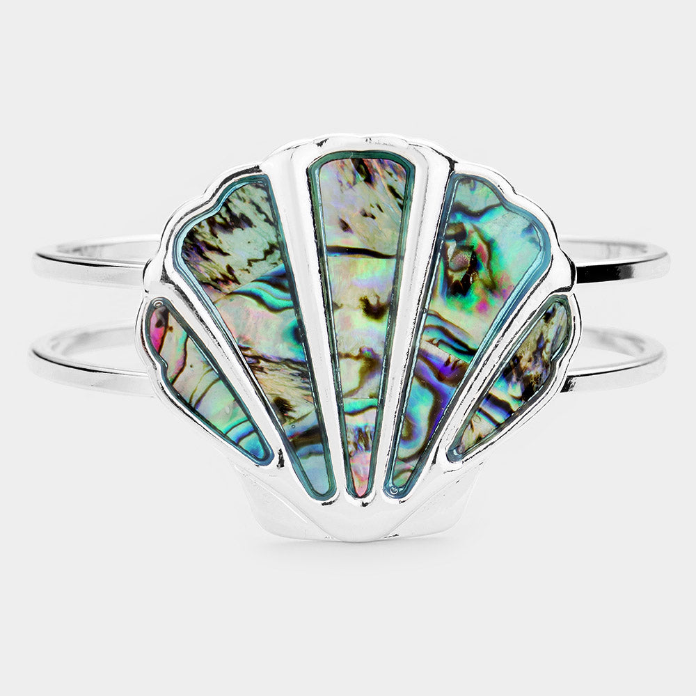 Abalone Hinged Shell Bracelet