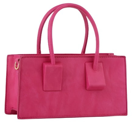 Small Clutch Shoulder Bag - Fuchsia