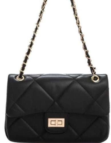 Diamond Quilted Classic Shoulder Bag