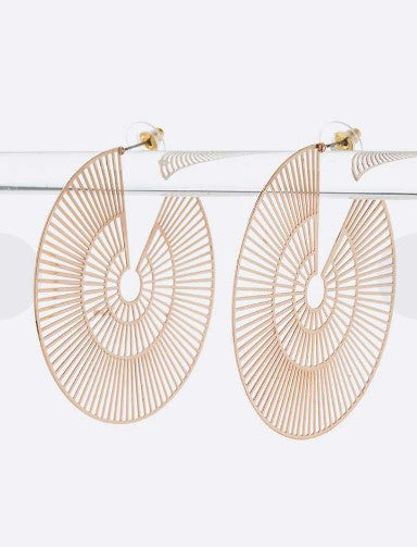 Gold Filigree Iconic Hoop Earrings