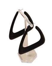 Geometic Design Hoop - Black