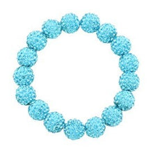 Rhinestone Ball Stretch Bracelet - (9 colors available)