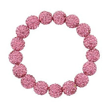 Rhinestone Ball Stretch Bracelet - (9 colors available)