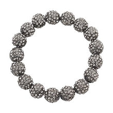 Rhinestone Ball Stretch Bracelet - (9 colors available)