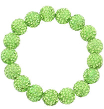 Rhinestone Ball Stretch Bracelet - (10 colors available)