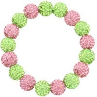 Rhinestone Ball Stretch Bracelet - (9 colors available)