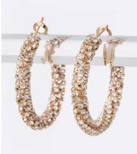 Rhinestone Wrapped Earrings