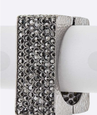 Statement Crystal Square Bangle (3 colors available)