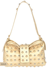 Studed Shoulder Bag - Gold