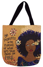 SOUL ON FIRE WOVEN TOTE BAG