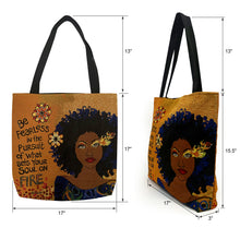 SOUL ON FIRE WOVEN TOTE BAG