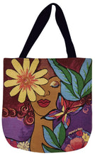 GARDEN SPIRIT WOVEN TOTE BAG