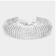 7 Lines Rhinestone Evening Bracelet - (2 Colors Available)