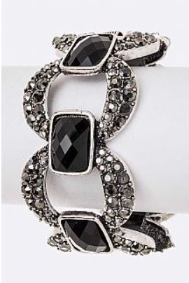 Black / Hemitite Bangle