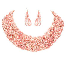 Braided Beaded Collar Necklace Sets - (2 Colors Available)