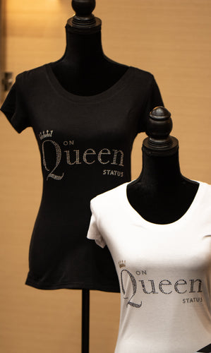 on Queen Status Short Sleeve Bling t-shirt
