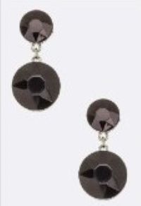 Round Crystal Dangle Earrings - (2 Colors Available)