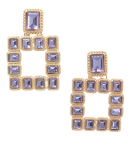 Square Drop Earrings (4 colors available)