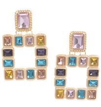 Square Drop Earrings (4 colors available)