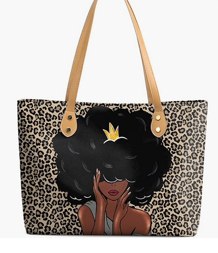 Trendy Fashion Totes - Melanin Cheetah